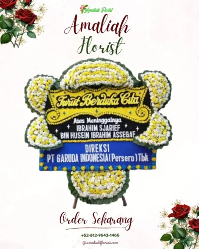 Papan Bunga Duka di Serut
