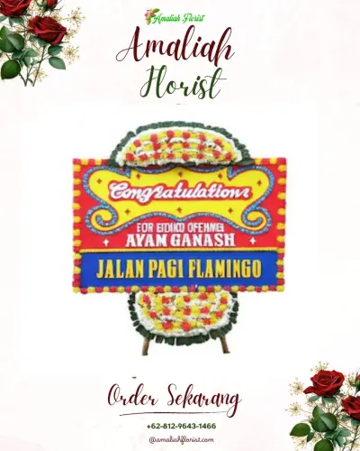 Bunga Papan Congratulation di Serut